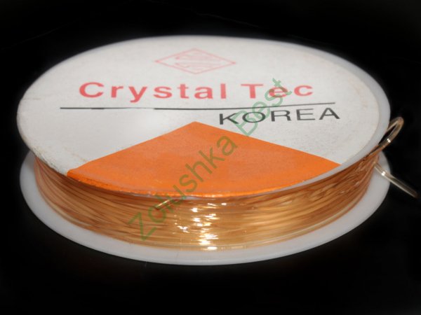 Силиконовая нить (спандекс - резинка для браслетов) 0,8 мм розовый Китай (аналог)