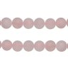 Бусины розового кварца 6 мм, матовые, натур., 60 шт