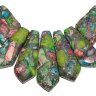 Колье из императорской яшмы