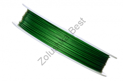Ювелирный тросик 0,45 мм, зеленый, 50 м 