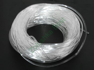 Силиконовая нить (спандекс - резинка для браслетов) 0,7 мм прозрачный Китай (аналог) 10 м