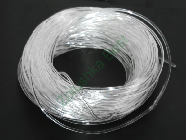 Силиконовая нить (спандекс - резинка для браслетов) 0,5 мм прозрачный Китай (аналог)