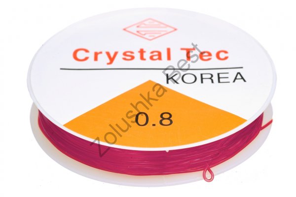 Спандекс 0,8 мм ярко-розовый Китай (аналог)