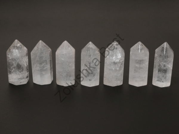 Набор кристаллов из горного хрусталя 35×15×17 мм, 7 шт
