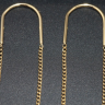 Швензы цепочки, 60×10 мм, позолоченные, 1 пара 