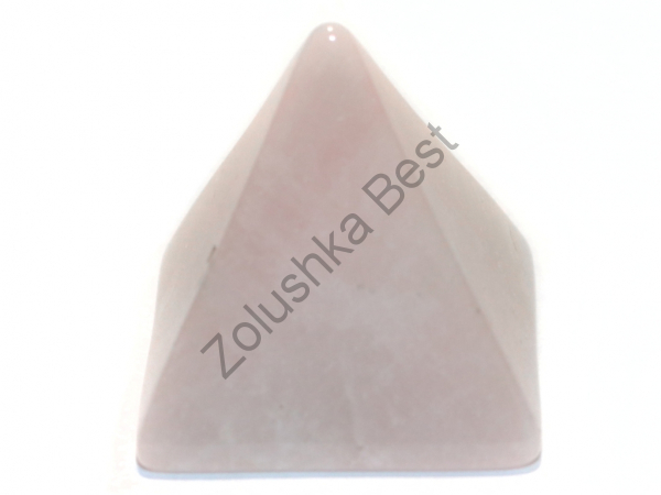 Пирамида из розового кварца 25×25×26 мм