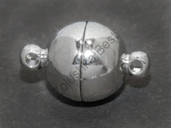 Магнитный замок, серебро, 16×10×10 мм, 2 шт