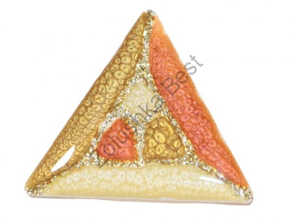 Кабошон из смолы, треугольник, 29×29×4 мм 