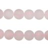 Бусины розового кварца 12 мм, матовые, натур., 30 шт 