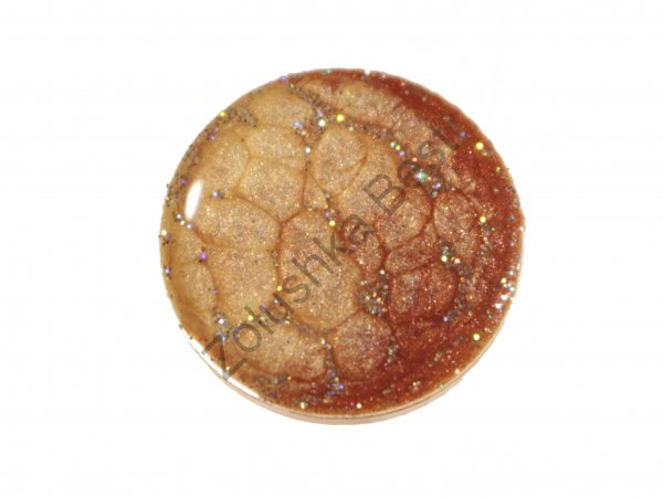 Кабошон из смолы, круглый, 18×18×4 мм