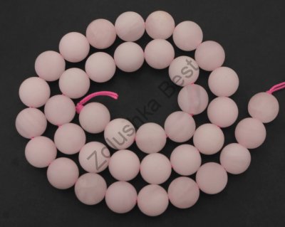 Бусины розового кварца 8 мм, матовые, натур., 45 шт 