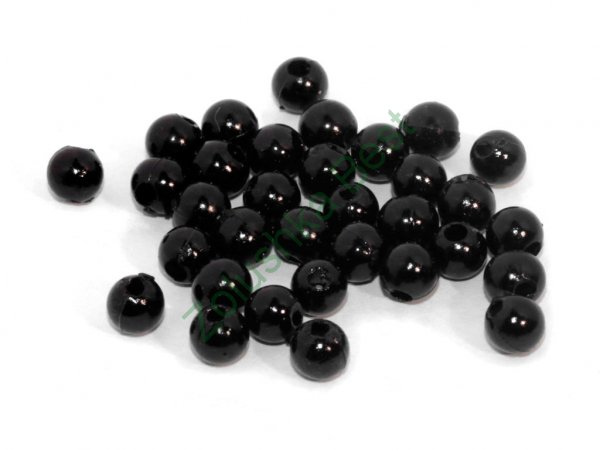 Бусины пластиковые 4 мм, черные, 290 шт 
