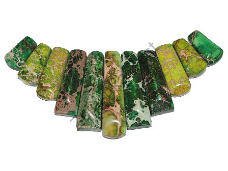 Колье из императорской яшмы